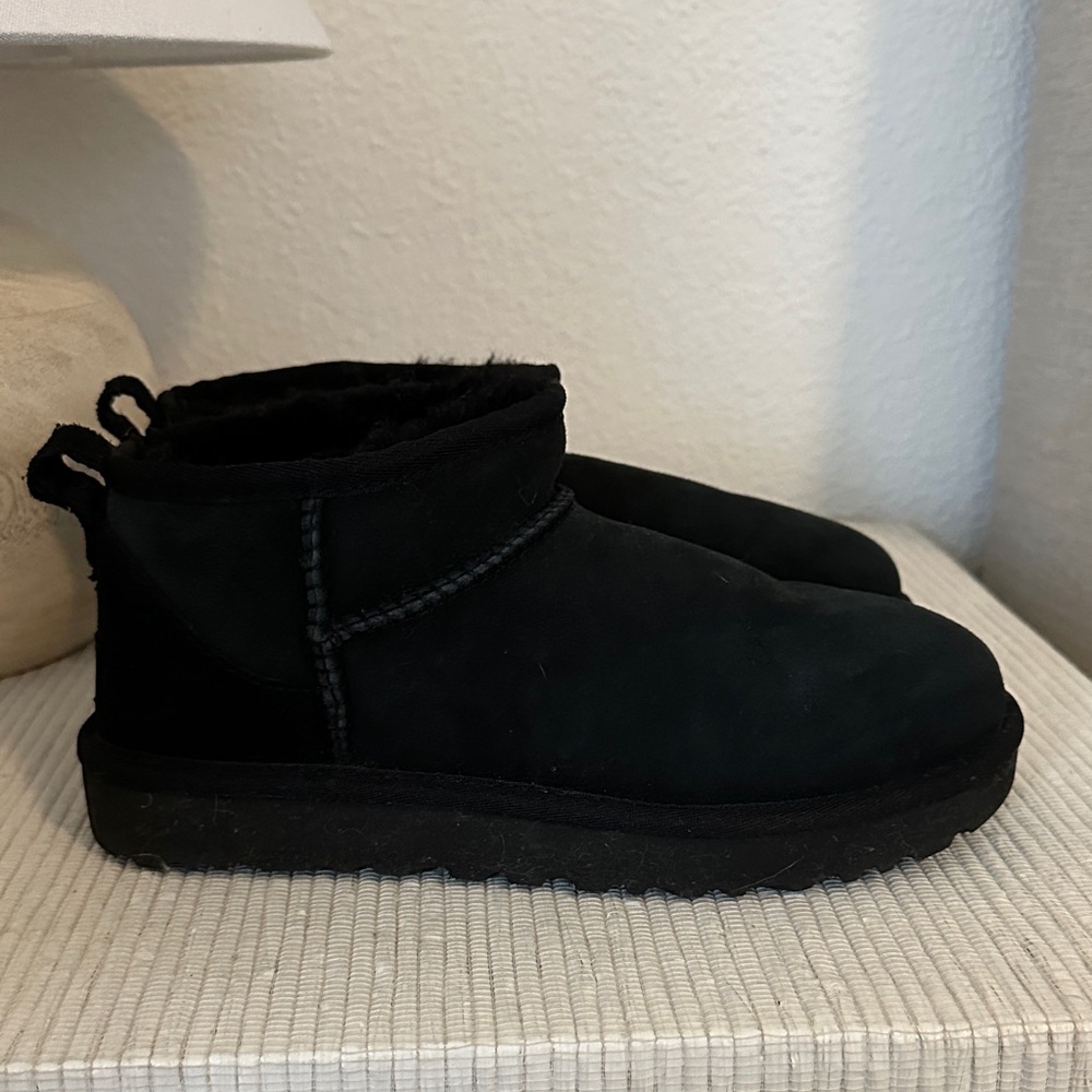 UGG Black Ultra Mini Boots